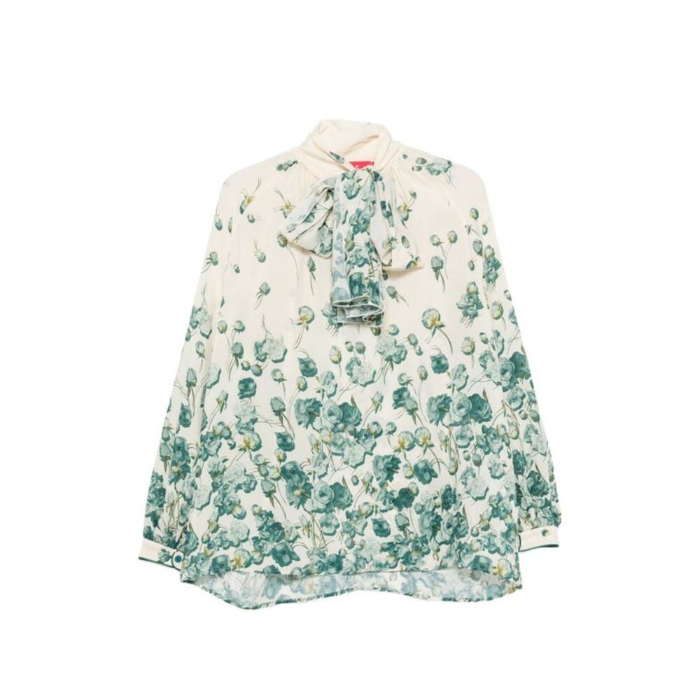For Restless Sleepers Women Silk Blend Printed Shirt
